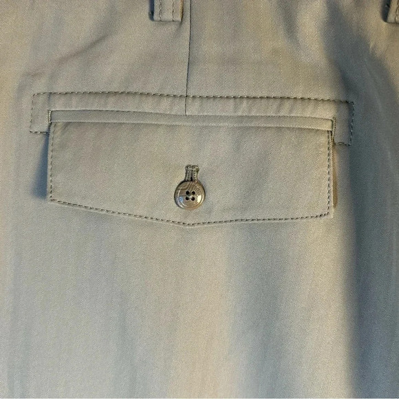 Island Republic Mens Size 42 Dark Tan Khaki Cargo Shorts Pockets Fly Front - Picture 7 of 12